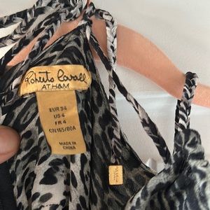Roberto Cavalli animal print dress H&M size 4